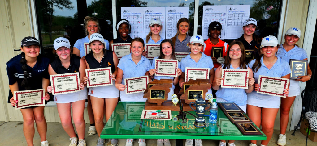 The girls’ 2024 All-Calhoun County golf team. (Photo by Joe Medley)